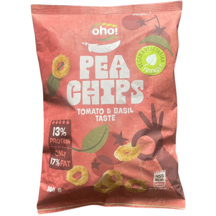 Chips di Piselli Sapore Pomodoro e Basilico - 4770149215691