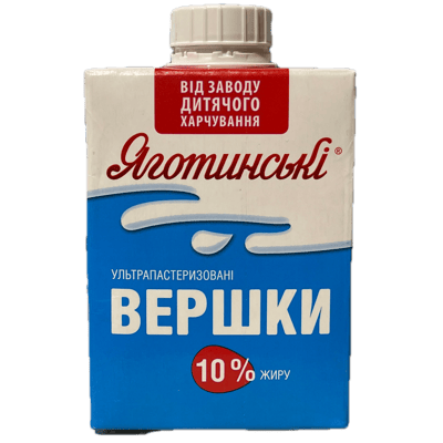 Ultra-pasteurisierte Sahne
