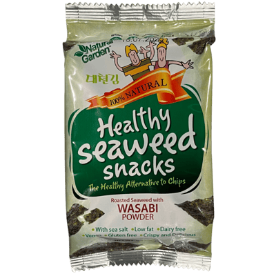 Gesunde Algen-Snacks mit Wasabipulver