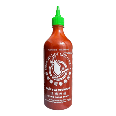 salsa de chile picante Sriracha